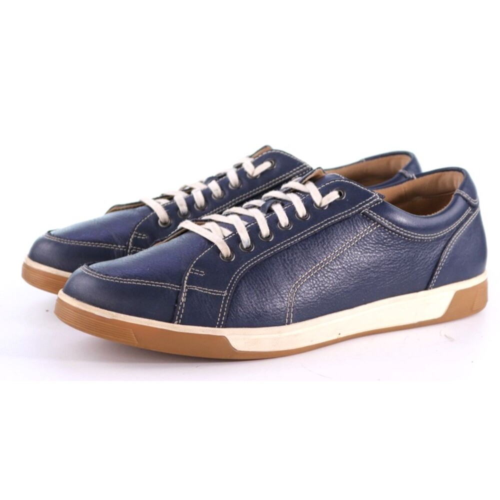 Cole Haan Quincy Men's Low Top Sneakers Shoes Size 10 M Leather Navy Blue C13815
